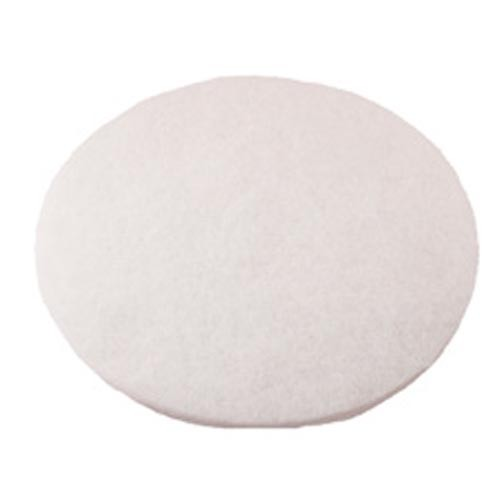 Round Polishing Pad - White - 20" - 5/CS