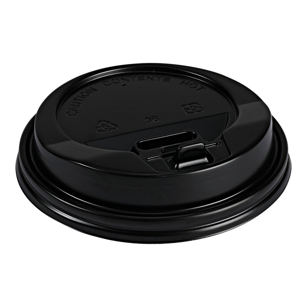 10-20OZ - Black Lid - Hot Paper Cups - CS/1,000