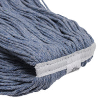 #24 - Blue Blended Cut End - 4 Ply w / White Mop Tape - 12 / CS